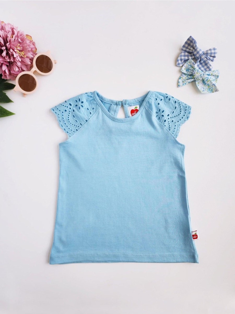 Girl'S Summer Clothes Essentials | Perfectly Imperfect Tee Cloud Blue