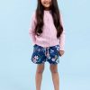 Girl'S Summer Clothes Midnight Flower | Adele Midnight Flower Shorts