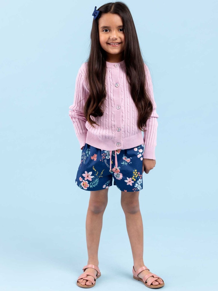 Girl'S Summer Clothes Midnight Flower | Adele Midnight Flower Shorts