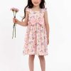 Girl'S Summer Clothes Pink Flowers | Vintage Pink Floral Mia Dress