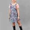 Girl'S Winter Clothes Blue Rabbit | Aaliyah Navy Rabbit Pinni Dress