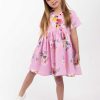 Girl'S Summer Clothes Pink Floral | Aubrey Dress Pink Floral