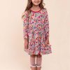 Girl'S Dresses Forest Flower | Emily Pink Forest Flower Jersey Dress