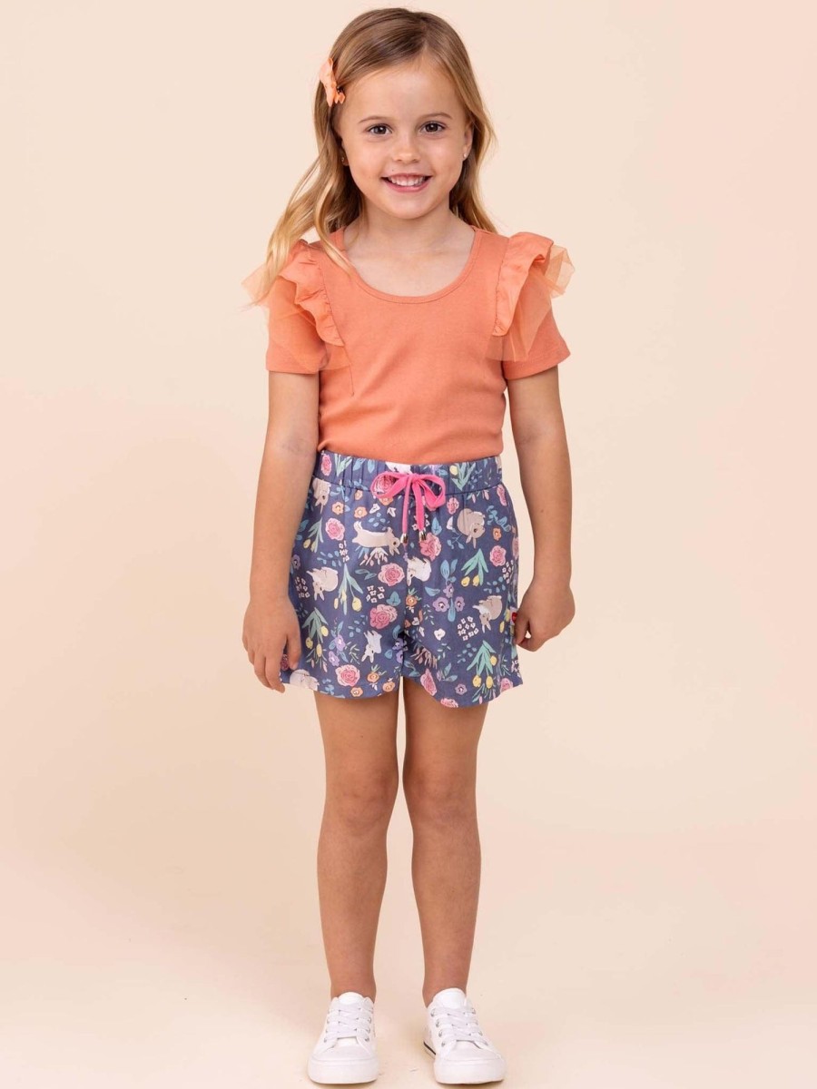 Shorts Blue Rabbit | Adele Navy Rabbit Shorts