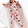 Girl'S Winter Clothes Pink Rabbit | Bunny Lounge Pants