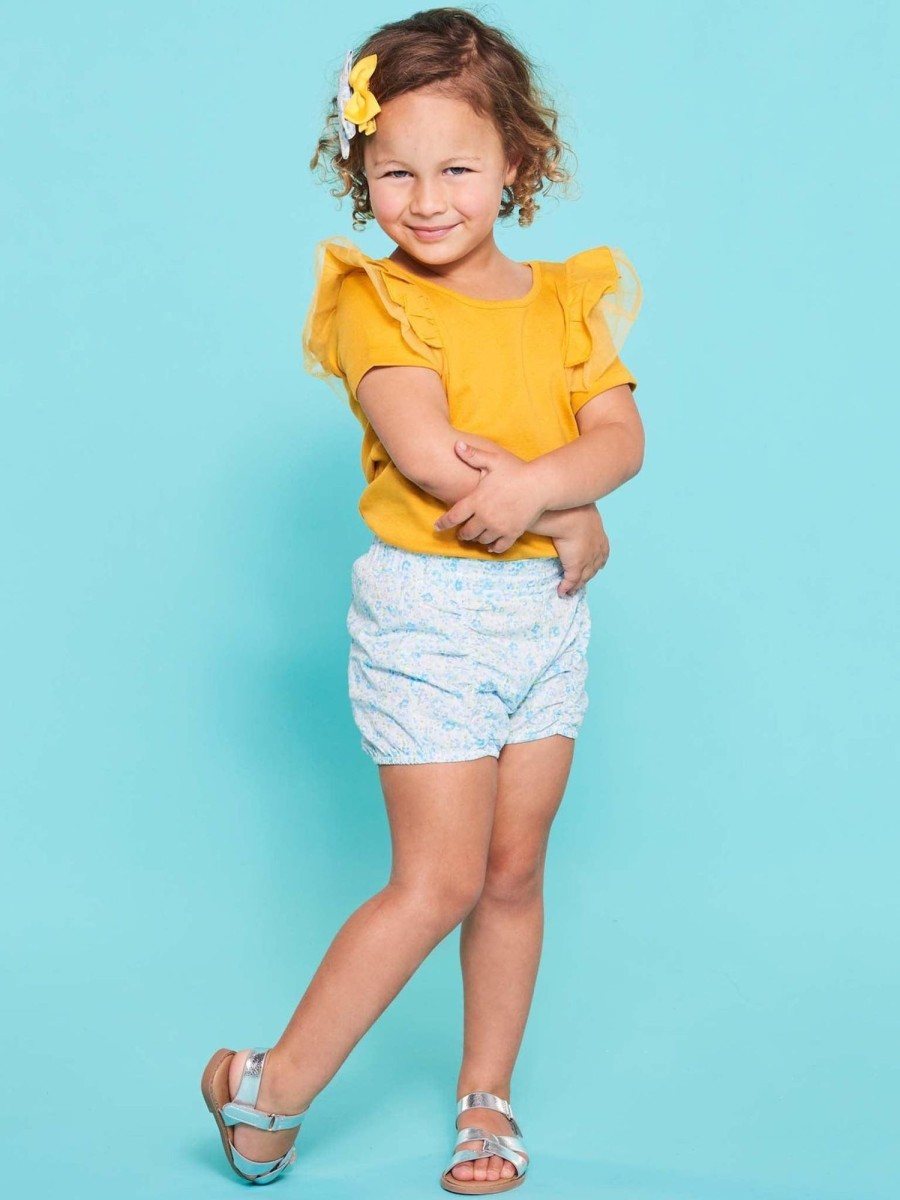 Girl'S Summer Clothes Light Blue | Little Blue Cutie Shorts