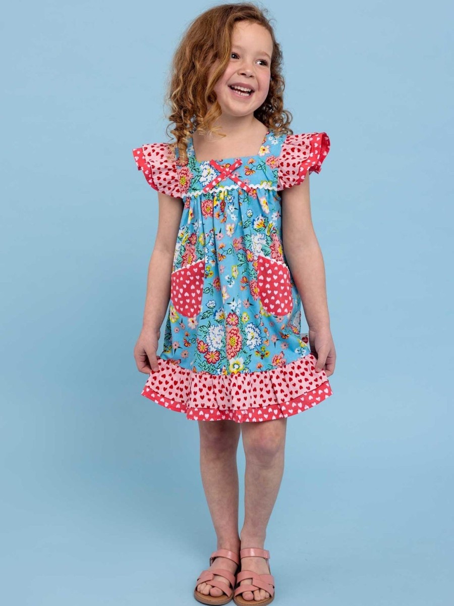 Girl'S Summer Clothes Cornflower | Cornflower Meadow Holly Dress