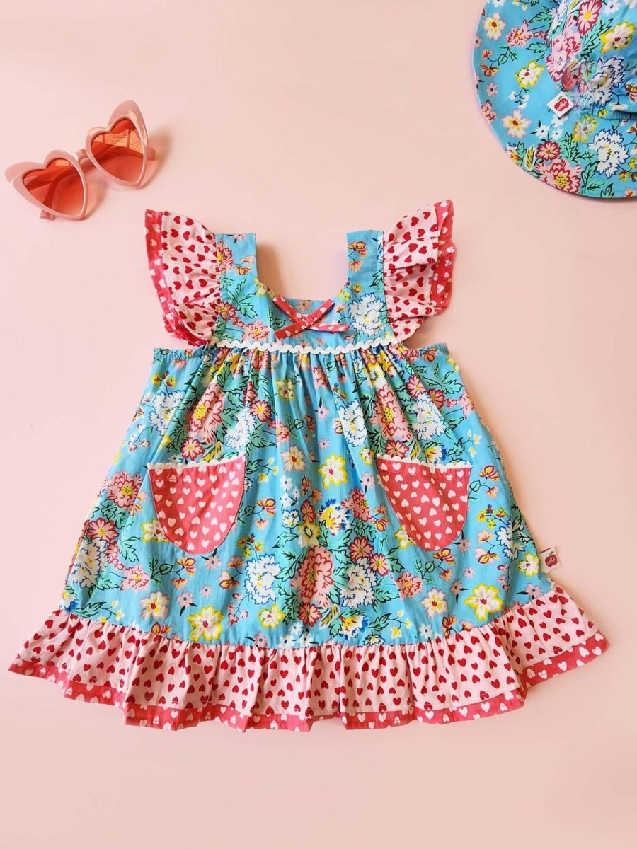 Girl'S Summer Clothes Cornflower | Cornflower Meadow Holly Dress