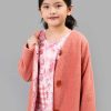 Girl'S Winter Clothes Pink Flower | Faux Fur Blush Pink Fuzzy Jacket