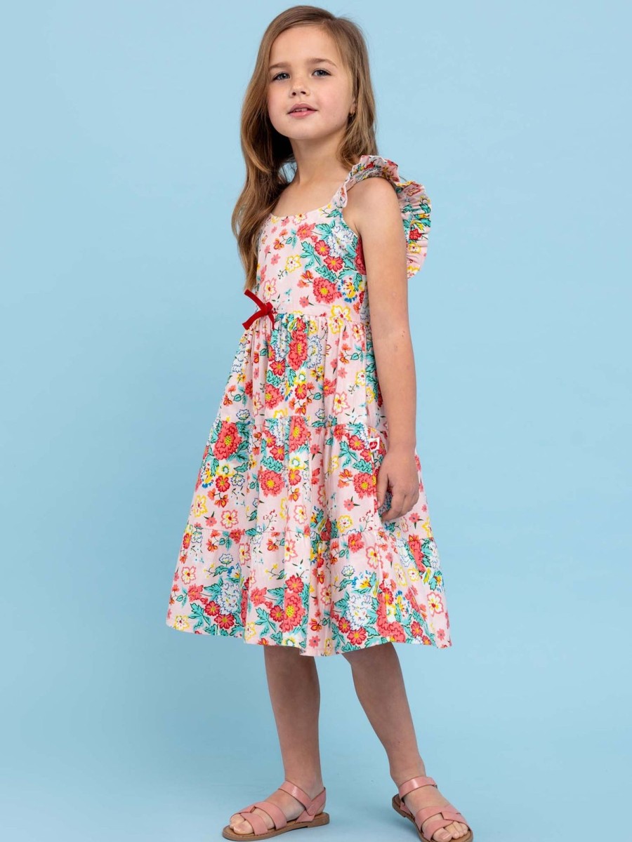 Girl'S Summer Clothes Cornflower | Wild Meadow Maxi Dress