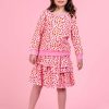 Girl'S Winter Clothes Pink Leopard | Pink Leopard Top And Skirt Set