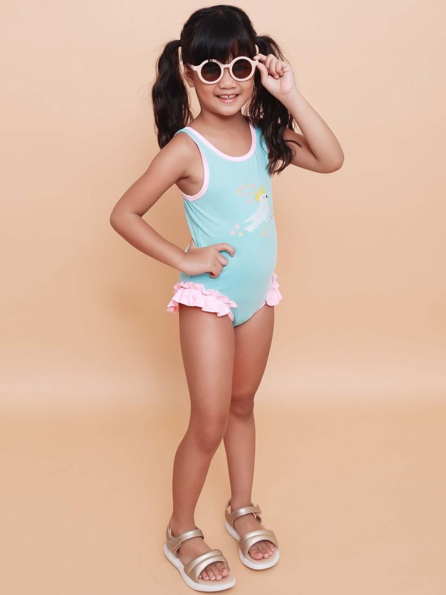 Girl'S Summer Clothes Bird | Aussie Cockatoo One Piece Swim