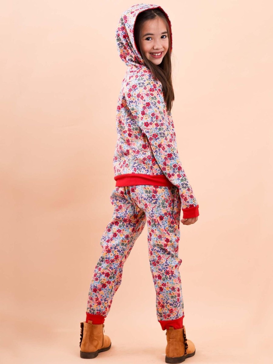 Girl'S Winter Clothes Forest Flower | Forest Flower Hoodie And Pants Set