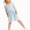 Girl'S Winter Clothes Cat | Elsa Long Sleeve Blue Kitten Dress