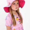 Girl'S Summer Clothes Pink Floral | Chloe Hat Pink Floral