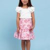 Girl'S Summer Clothes Pink Flower | Renaissance Ruffle Skirt