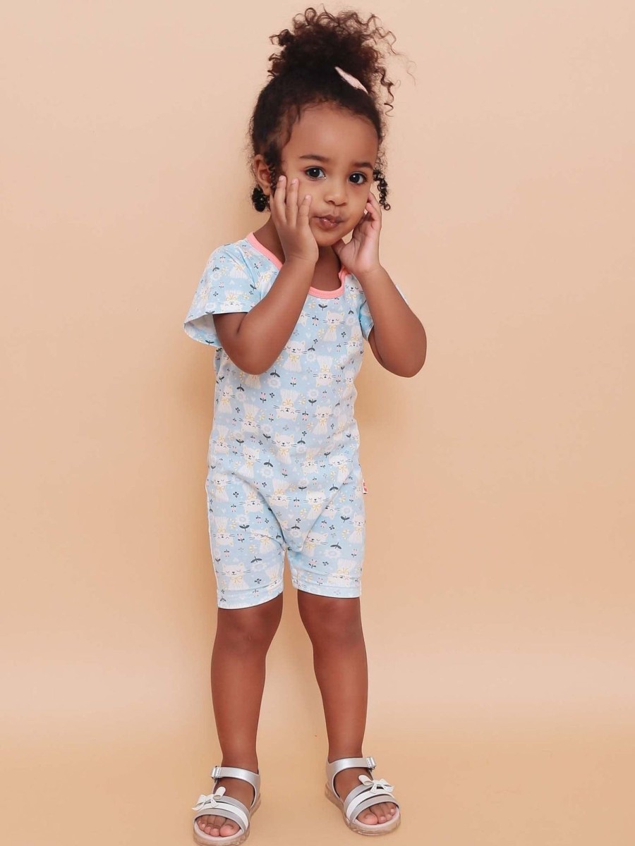 Baby & Toddler Smitten Kitten | Blue Smitten Kitten Baby Romper