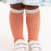 Girl'S Winter Clothes Essentials | Cheeky Pink Knee High Socks