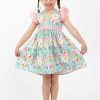 Girl'S Summer Clothes Watercolour | Adriana Blue Watercolour Dress