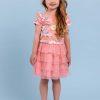 Girl'S Summer Clothes Watercolour | Lola Pink Watercolour Dress