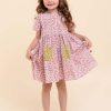 Girl'S Dresses Pink Flower | Flower Child Smock Dress