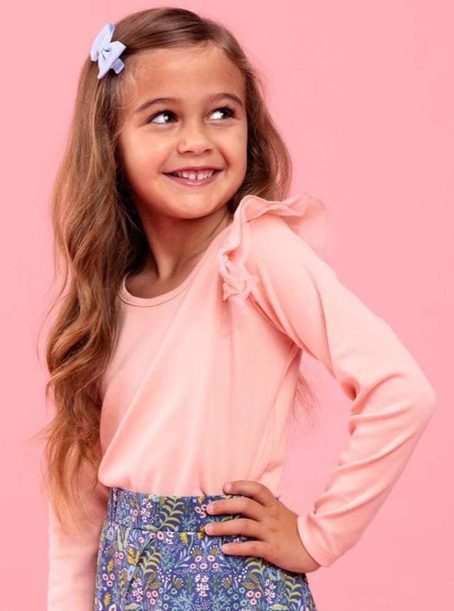 Girl'S Winter Clothes Essentials | Sweetheart Long Sleeved Tee Perfect Pink