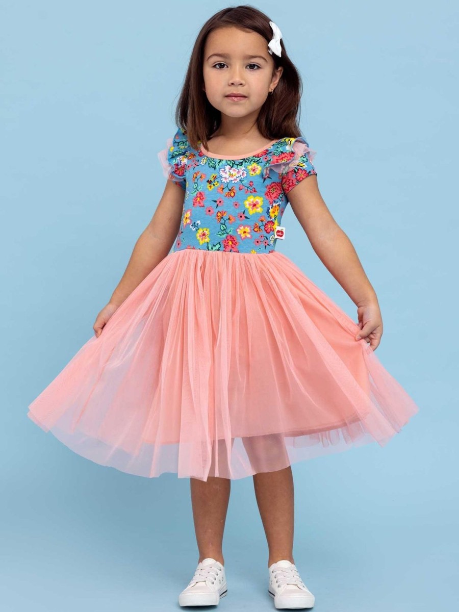 Girl'S Summer Clothes Cornflower | Cornflower Meadow Ariel Tutu Dress