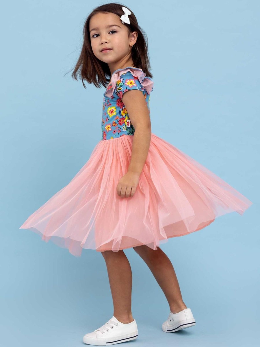 Girl'S Summer Clothes Cornflower | Cornflower Meadow Ariel Tutu Dress