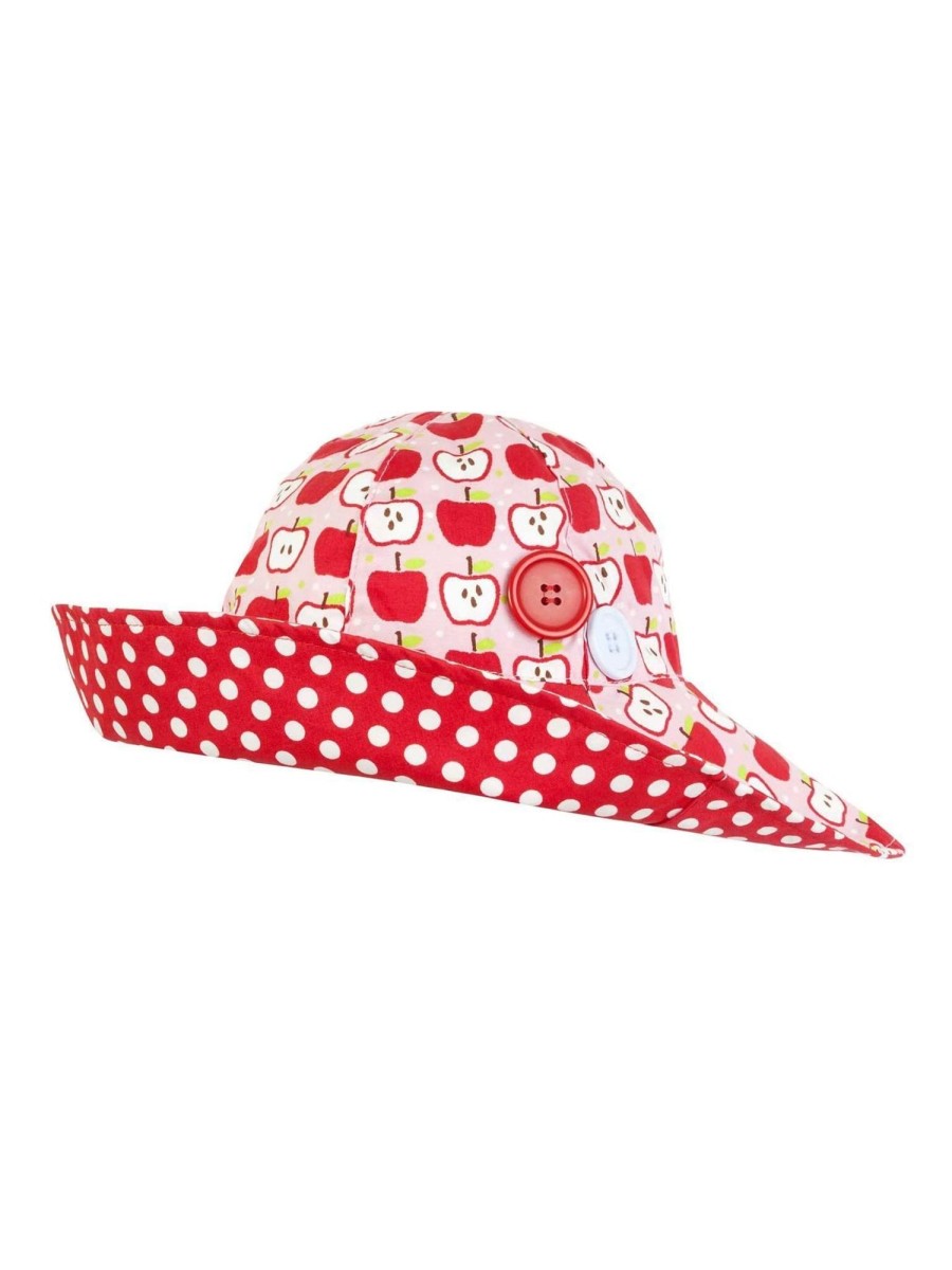 Girl'S Summer Clothes Hats | Bridgette Wide Brim Hat Classic Apple