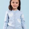 Girl'S Winter Clothes Knitwear | Maxine Starlight Hearts Cotton Cardigan