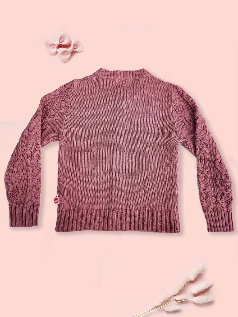 Girl'S Winter Clothes Knitwear | Willow Cotton Cardigan Rose Garden