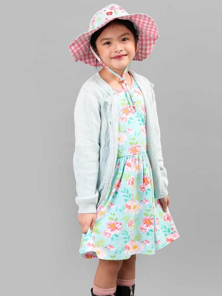 Girl'S Winter Clothes Watercolour | Margot Blue Watercolour Hat