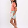 Girl'S Summer Clothes Watercolour | Lyla Blue Watercolour Shorts