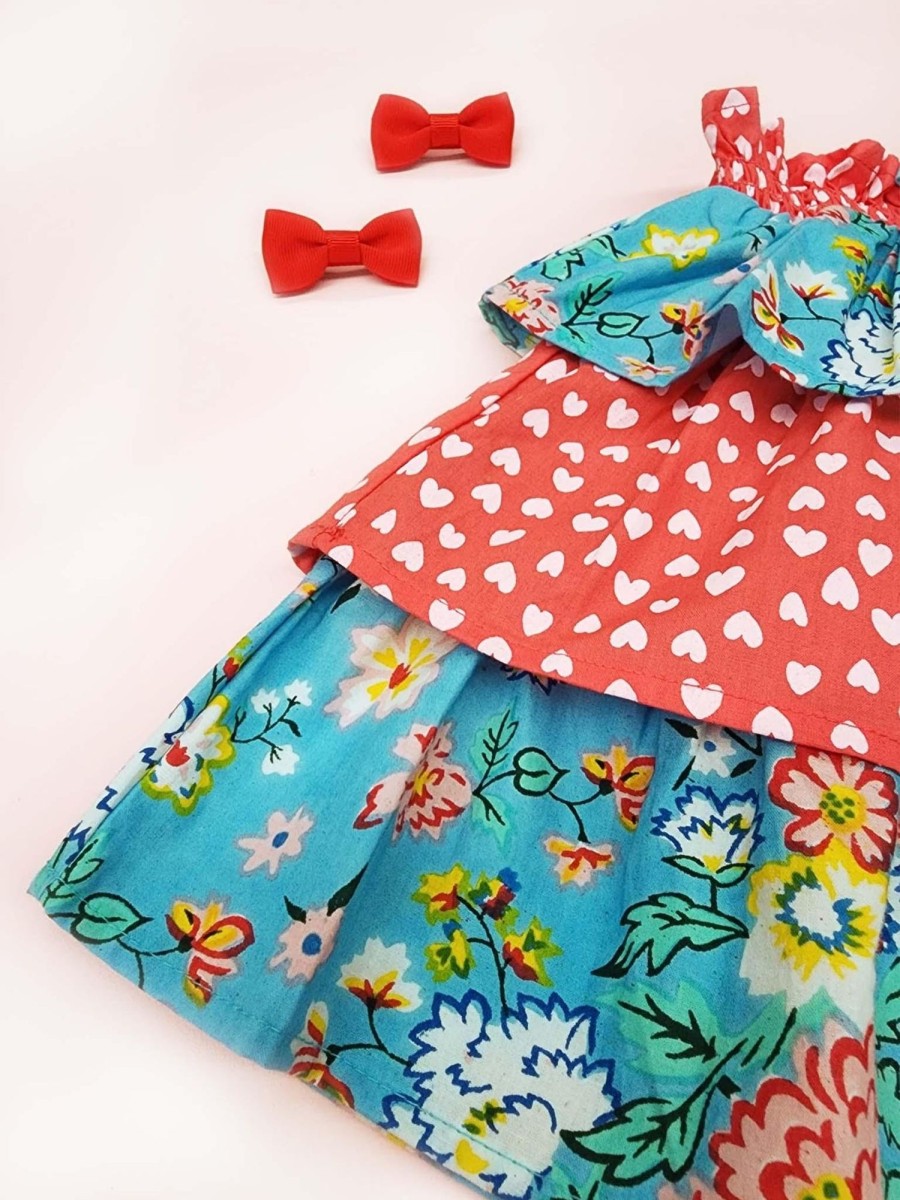 Girl'S Summer Clothes Cornflower | Cornflower Meadow Tiered Skirt