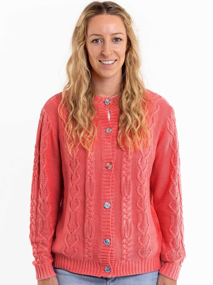 Tween, Mum & Me Knitwear | Women'S Willow Geranium Pink Cardigan