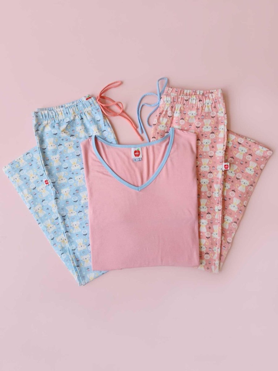 Tween, Mum & Me Cat | Pink Smitten Kitten Women'S Lounge Set