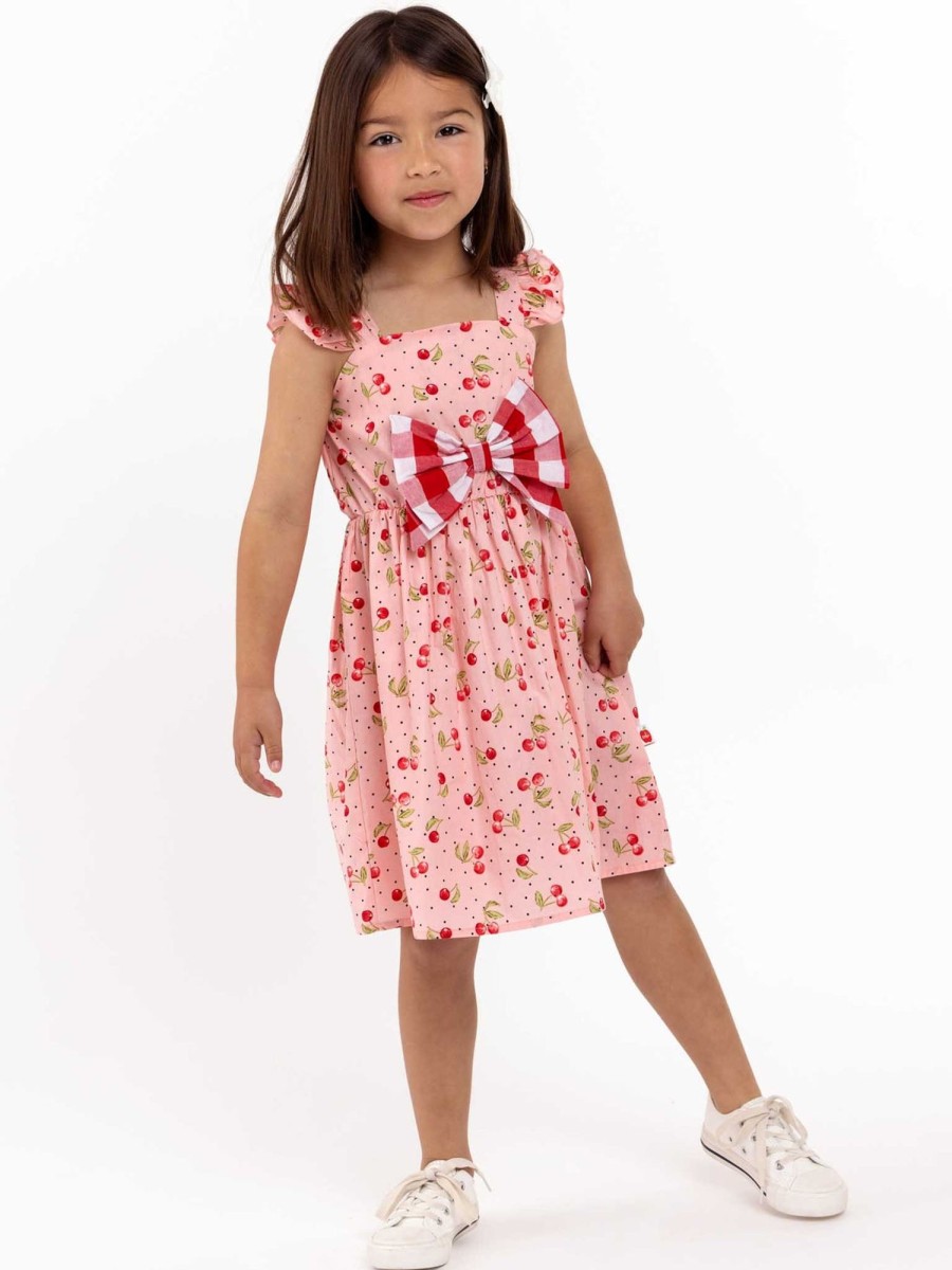 Girl'S Summer Clothes Retro Cherry | Cherry Ripe Mia Dress