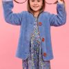 Girl'S Winter Clothes Blue Lotus | Snuggle Up Blue Faux Fur Jacket