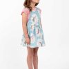 Girl'S Summer Clothes Blue Unicorn | Blue Unicorn Pinni Dress