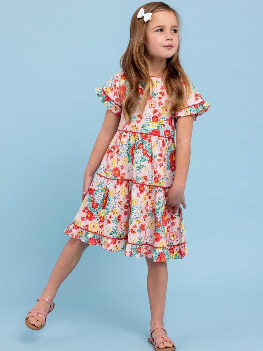 Girl'S Summer Clothes Cornflower | Wild Meadow Leilani Dress