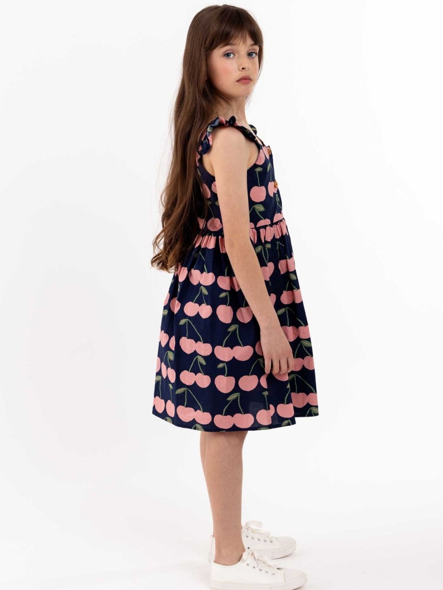 Girl'S Summer Clothes Navy Cherry | Navy Cherry Calista Dress