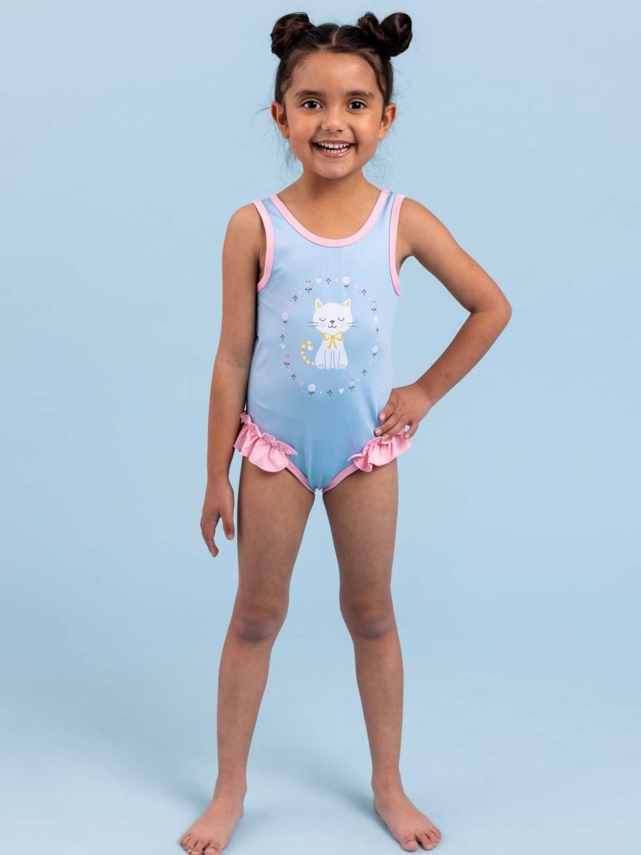 Girl'S Summer Clothes Cat | Smitten Kitten One Piece Swim