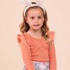 Girl'S Winter Clothes Essentials | Sweetheart Long Sleeved Tee Warm Peaches