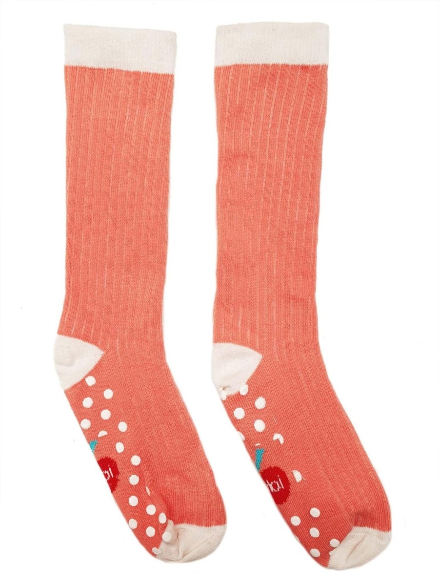 Socks And Tights Essentials | Dusky Pink Knee High Socks With Grippy Soles