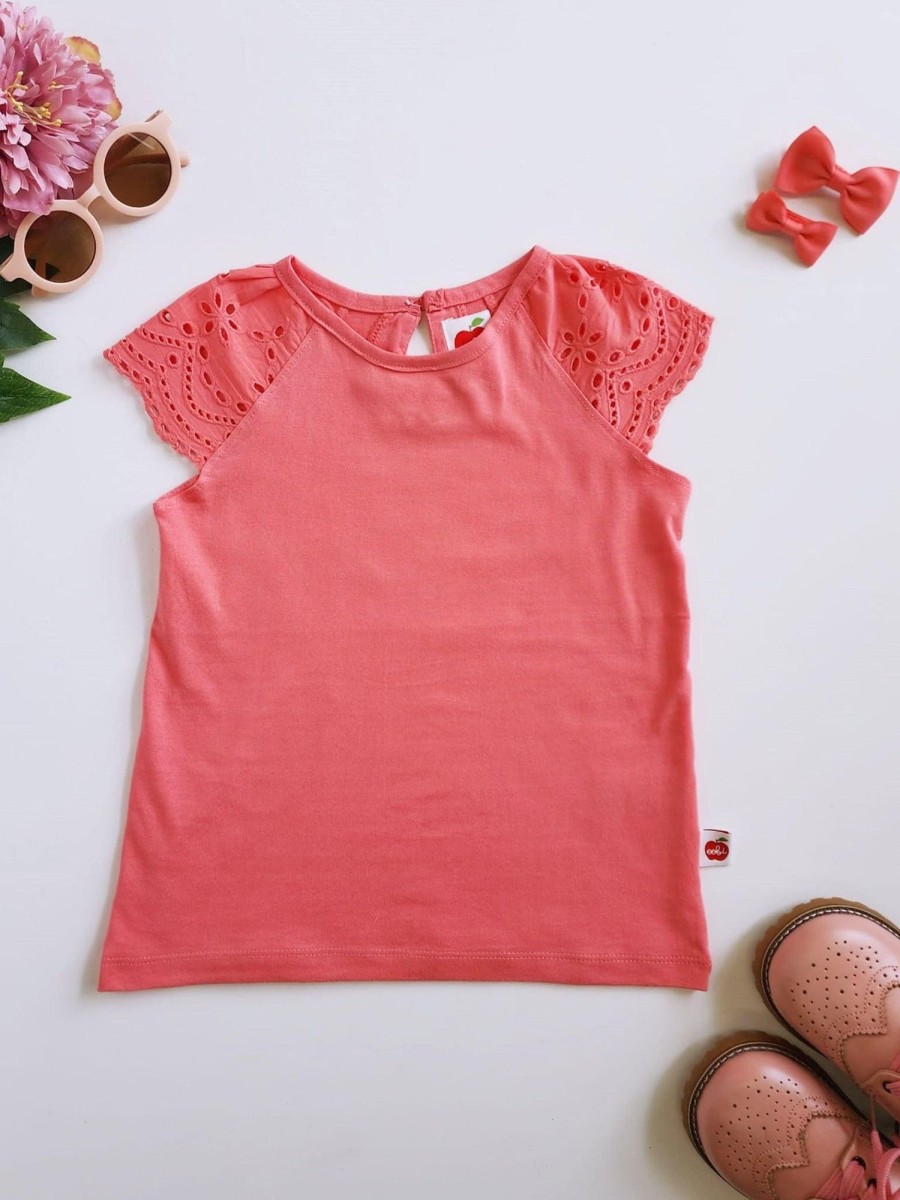 Girl'S Summer Clothes Essentials | Perfectly Imperfect Tee Sunset Pink