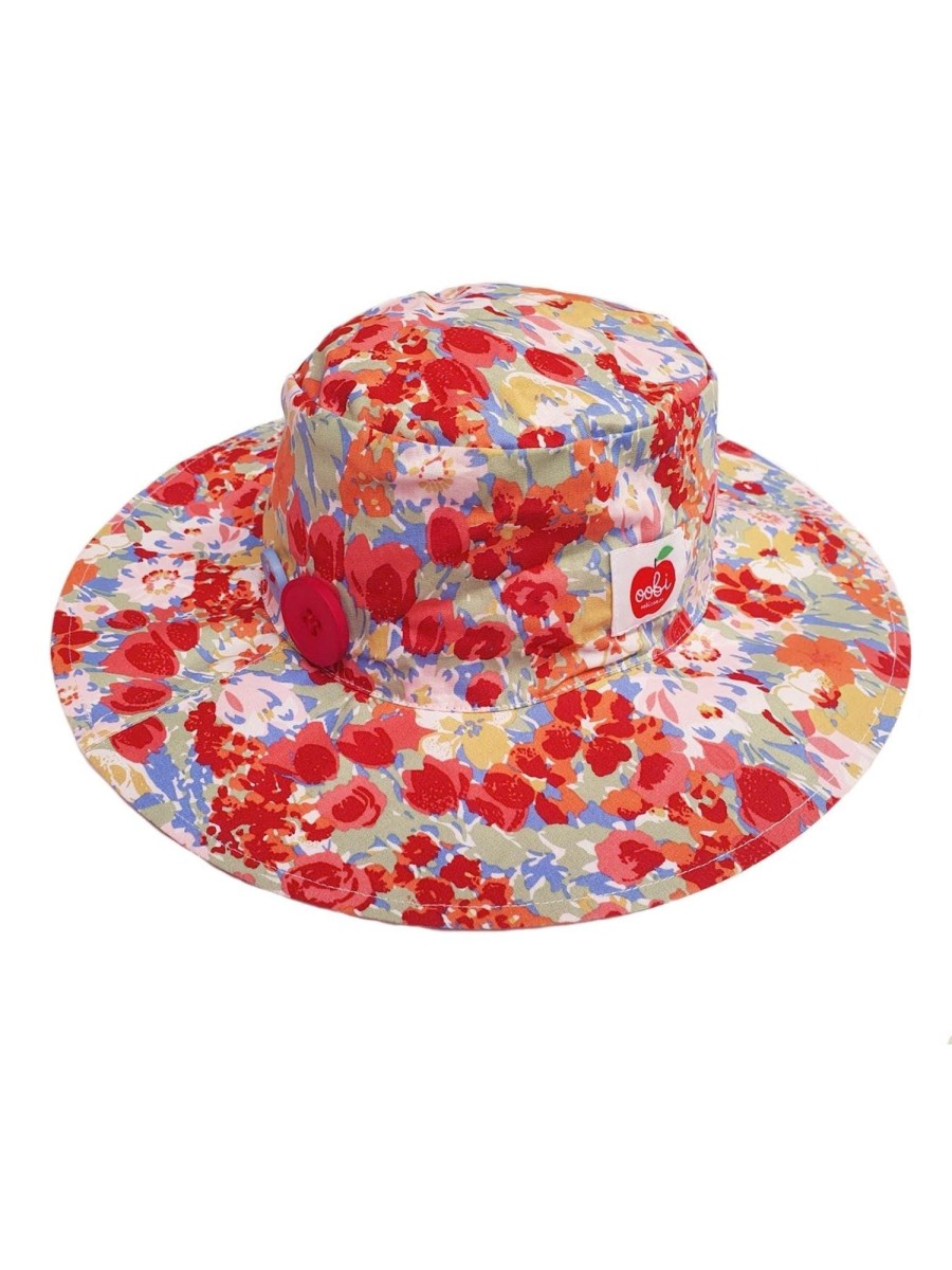 Hats Red Floral | Chloe Red Wildflower Hat