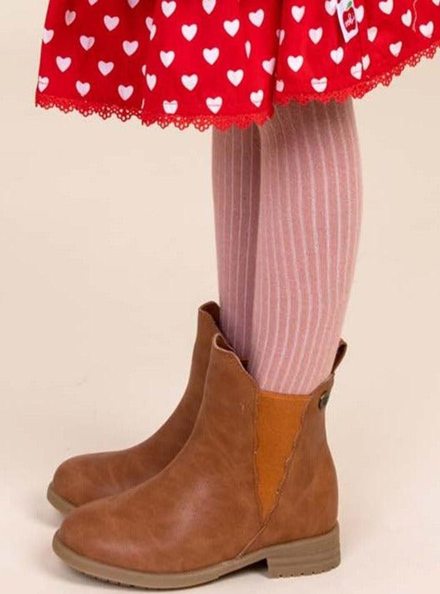 Girl'S Winter Clothes Essentials | Dusky Pink Rib Tights