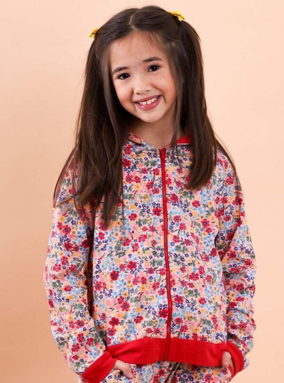 Girl'S Winter Clothes Forest Flower | Jamie Forest Flower Jacket