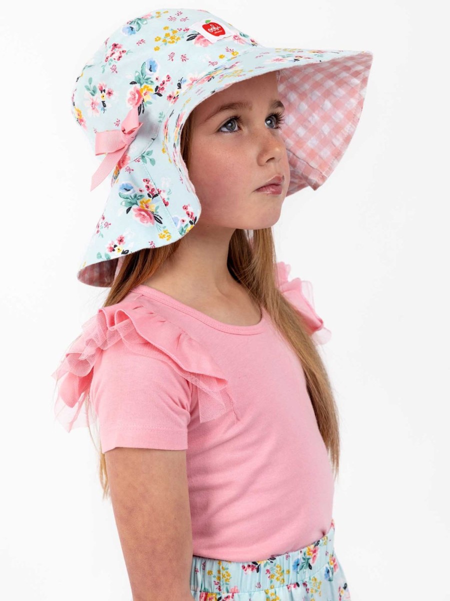 Girl'S Summer Clothes Blue Floral | Vintage Blue Floral Chloe Hat