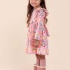 Girl'S Winter Clothes Watercolour | Penelope Pink Watercolour Dress